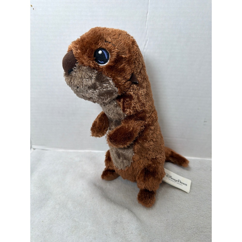 Disney Parks Plush Toy Brown Finding‎ Dory Otter Standing Stuffed Animal 10"